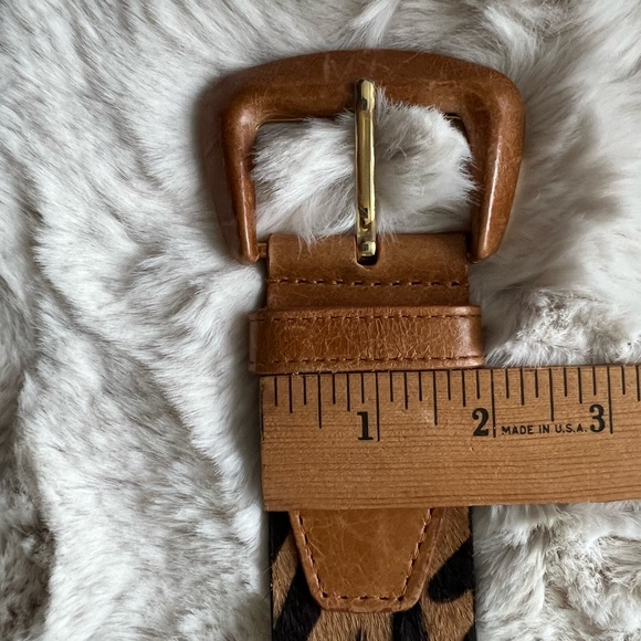 Another Line Inc Tan & Black Animal Print Belt.  Size M - Picture 7 of 11